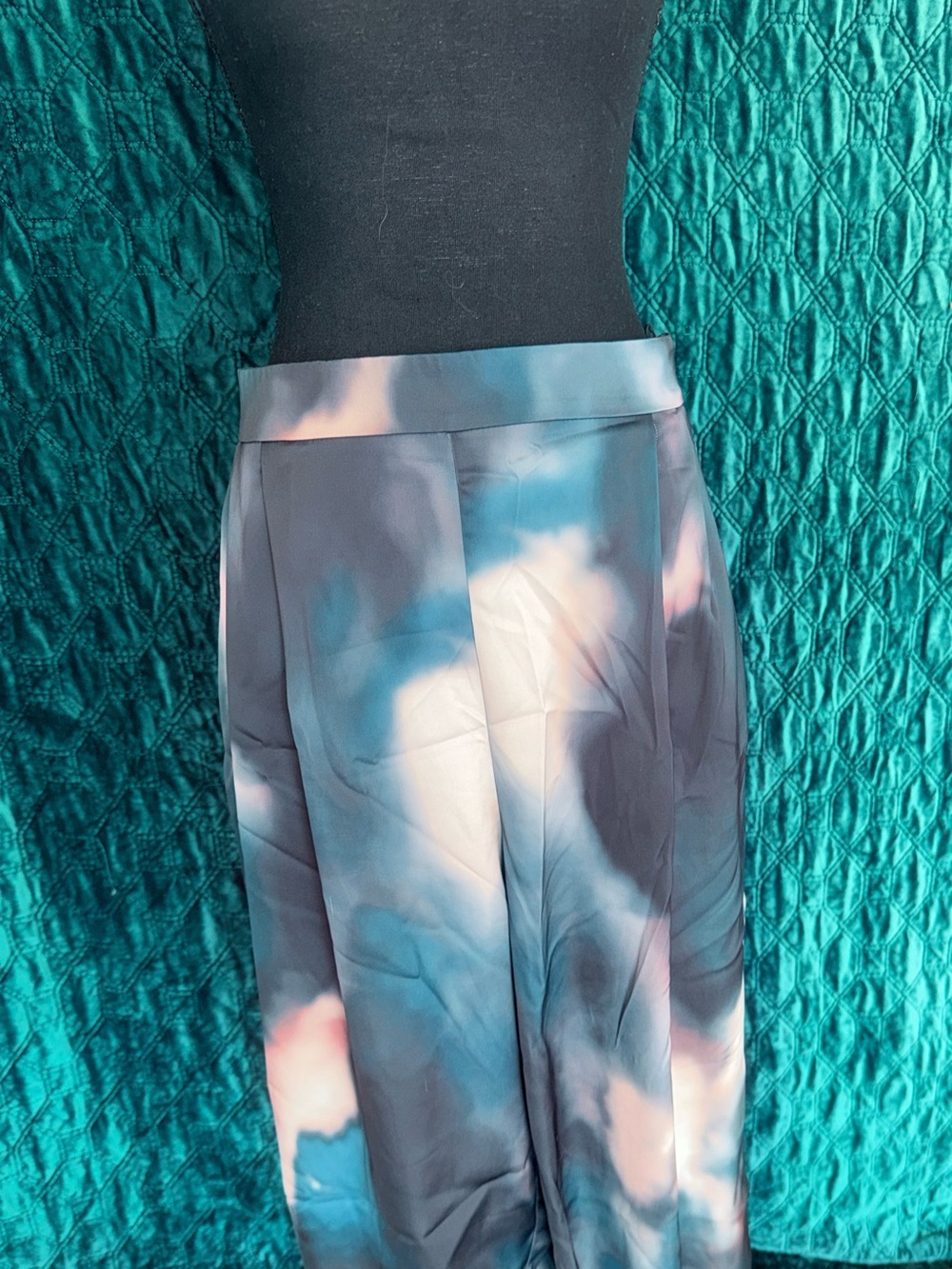 H&M Satin TieDye Trouser Pants
